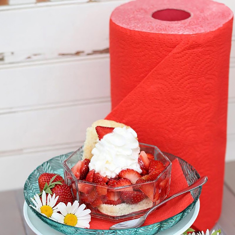 Generic Renova Red Kitchen Paper Towel Jumbo Roll 2 Ply