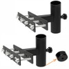 Generic Adjustable Patio Umbrella Stand, Black, Durable Metal Umbrella Holder