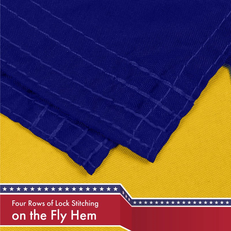 G128 Combo Pack: American USA Flag 3x5 Ft & Indiana