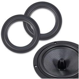 Kalevel Speaker Rings 10 Inch Speaker Replacement Parts Edge Surround Ring Repair Rubber Subwoofer Surround Rings for Home Speakers 2 Pcs