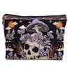 IWXYI Mushroom Skeleton Retro Gothic Women's Makeup Make Up Bag