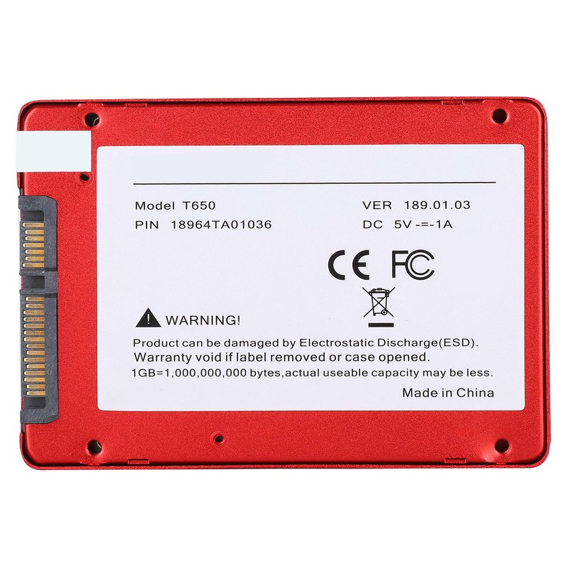 Solid State Hard Disk Red for Laptop Desktop Builtin SSD