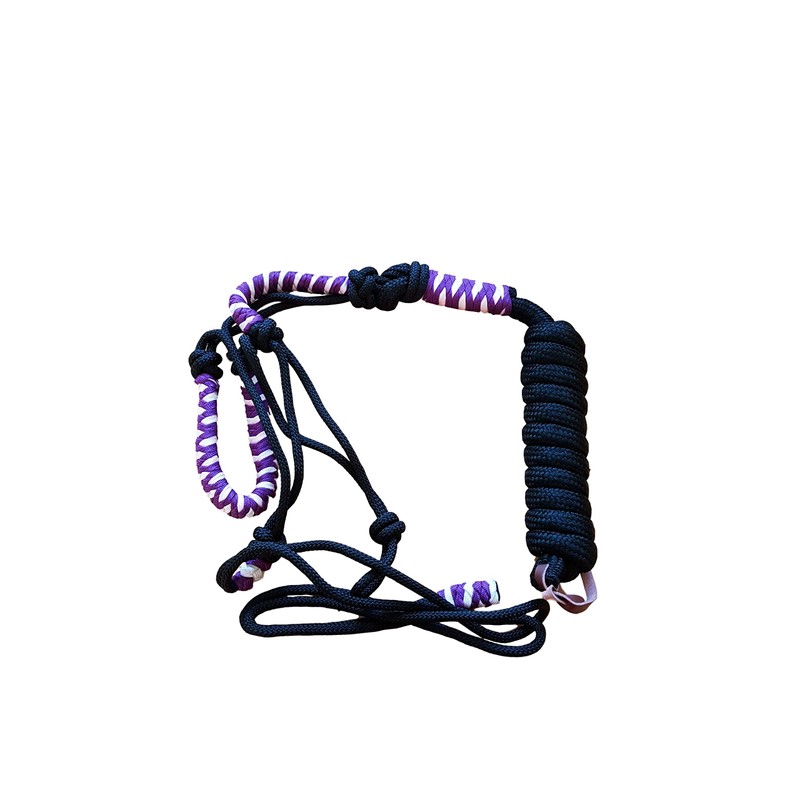 Knot Halter with Rope for Horses - Padded Nose and