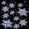 45 Pieces Crystal Snowflake Ornaments Clear Acrylic Snowflake Christmas Xmas