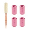 Tulip Hair Hair Roll Comb Brush + Green Aluminum Roll