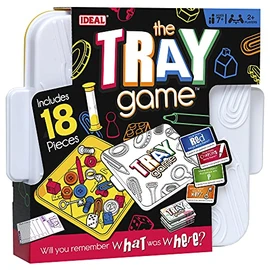 IDEAL | The Tray Game: Will You Remember What was Where?! | Family Games | for 2+ Players | Ages 7+