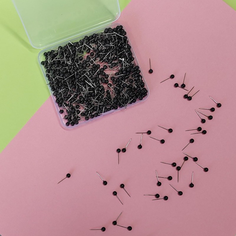500 Pieces Map Push Pins, Small Round Head Marking Pins,