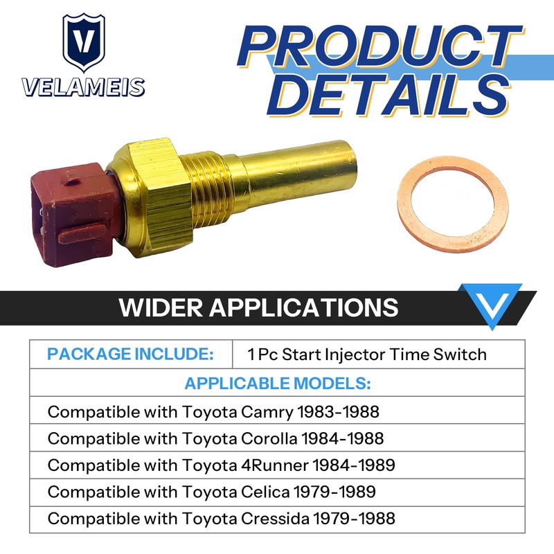 V Velameis 8946230011 Cold Start Fuel Injector Time Temperature Switch
