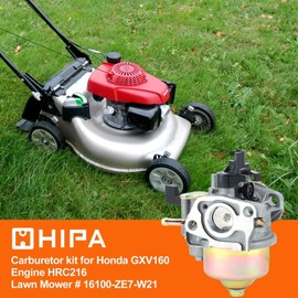 HIPA HR215 GXV160 Carburetor for Honda HR214 HRC216 HRM215 HRC 216 HRA214 HR194 HRB215 Lawn Mower GXV140 GXV 160 Motor Engine Replace 16100-ZE6-W01 16100-ZE7-W21