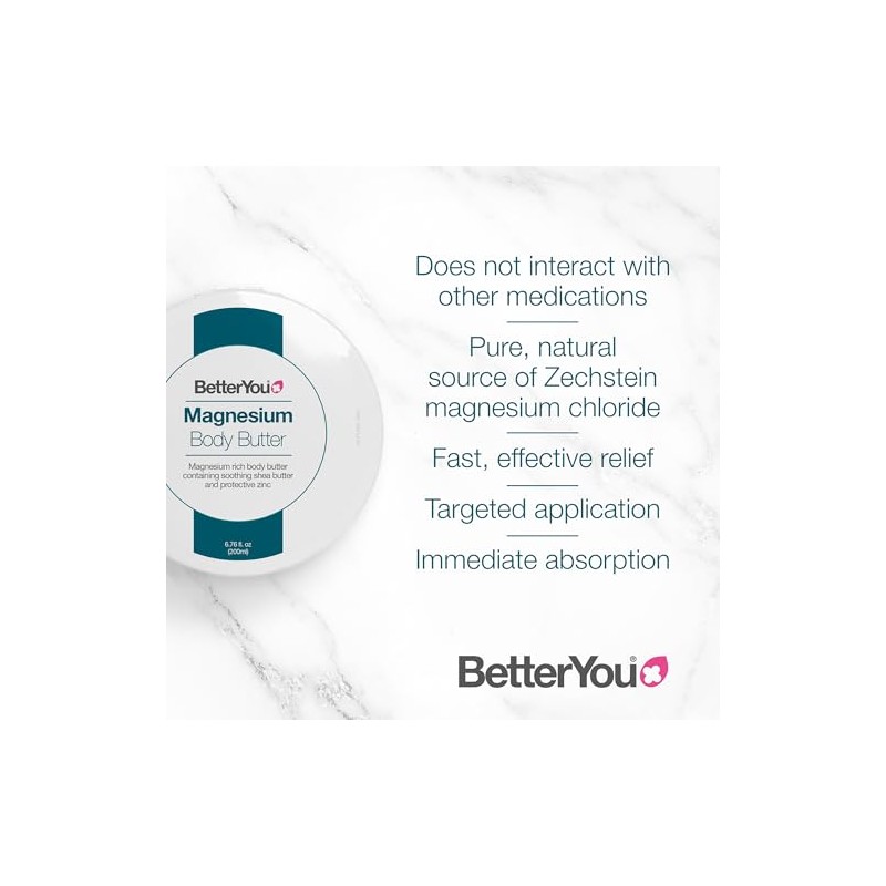 BetterYou Magnesium Body Butter- 180ml by Better You