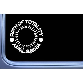EZSTIK Eclipse Sticker Path of totality 6" Decal OS 484 decal total