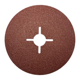 AWAPRO Fibre Discs 125 mm - Grit P120 - Pack of 10 - High Removal Rate - Long Life - Sanding Disc for Angle Grinders, Fibre Sanding Disc
