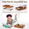 Couch Insert Tray for Middle Seat, Acacia Wood Couch Table