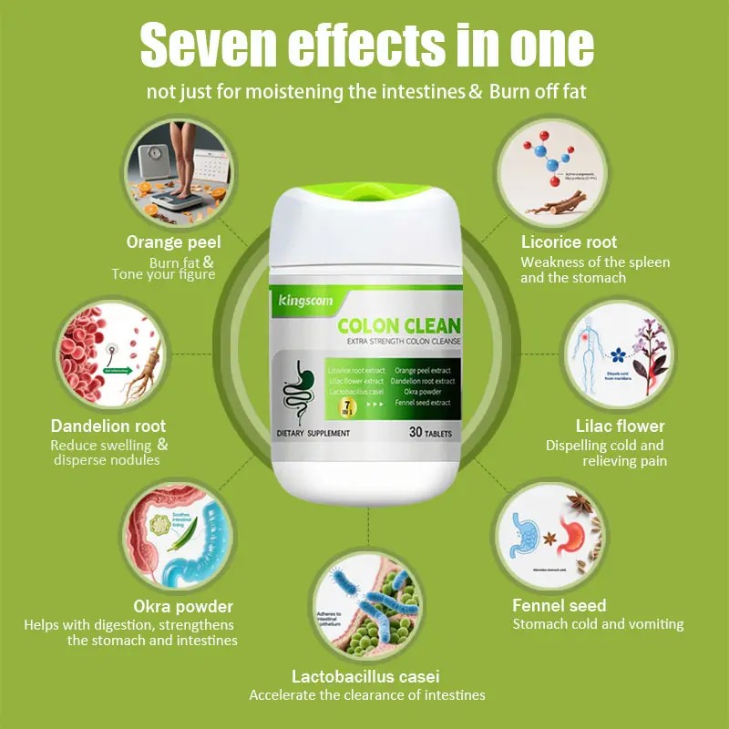 Colon Cleanse Supplement Extra Strength 60 Billion Probiotics 15-Day Gut