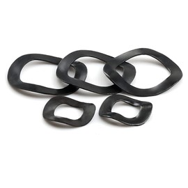 CONPHERON Wave Washer, Spring Washers Wave Spring Washers Made of 65MN Manganese Steel, M14 x 17 x 0.3 mm, Pack of 60