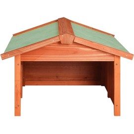 CHARMMA Robotic Lawn Mower Garage,Outdoor Portable Storage Shed Shelter,Solid Firwood Shed for Lawn Mover UV Radiation Weather Resistant Shed for Outdoor,Garden,Patio Brown