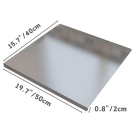 Stainless Steel Cutting Boards with Lip for Kitchen,Chopping Boards for Countertop,Large Metal Cutting Board over Sink Suitable for Meat,Fruits,Vegetables,Bread,Pasta,Noodle,and Pizza. (16“*20”)