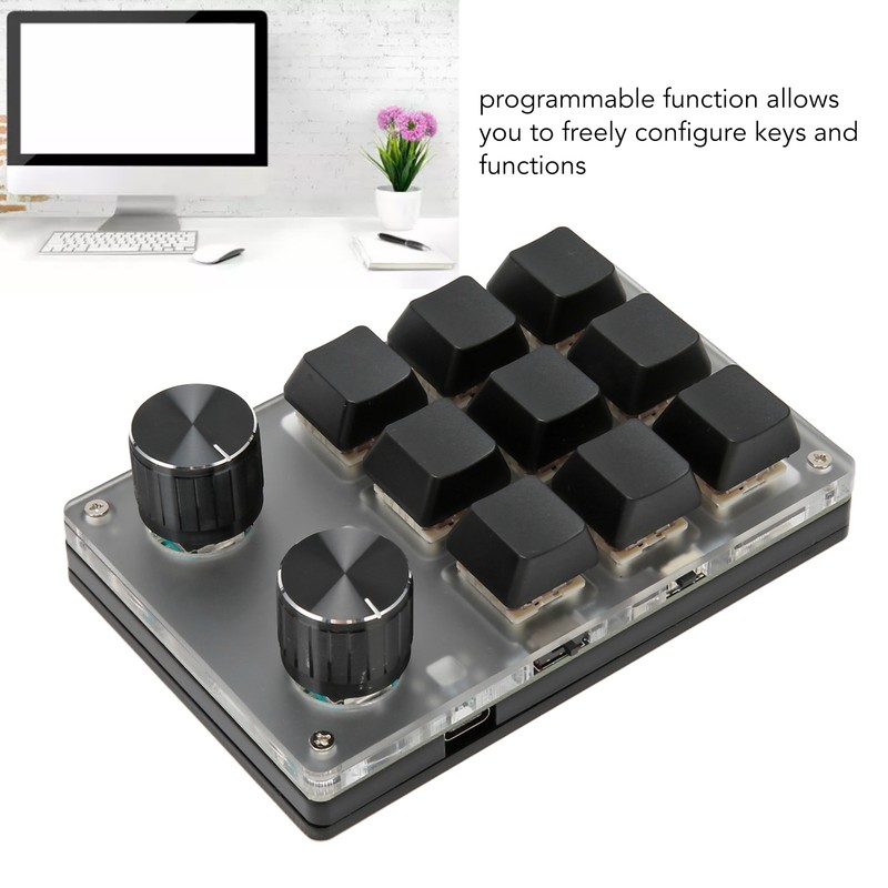 Mini Keypad Knob Design Red Switch Dual Mode Plug and