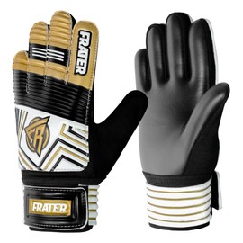 Frater Keeper Gloves Junior Keygros Soccer Gloves Junior Keeper Gloves for Kids | Futsal High Grip Soccer Gloves 3 to 8 (4# 6-9 Years)
