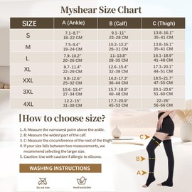 Myshear 20-30 mmHg Compression Stockings for Women and Men, Medical Graduated Compression Hoses, Open Toe Thigh High Compression Socks, Long Toeless Support Stockings for Varicose Veins, Edema, DVT