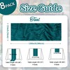 pepmily 8 Pack Teal Cheesecloth Table Runner 10ft Boho Gauze
