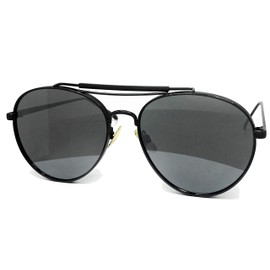 2-947 RAKOSTA Oversized Mirrored Retro Flat Metal Aviator Women Men Vintage Sunglasses (SILVER, 60)