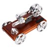Metal Stirling Engine Model Car Toy Kit Aluminum Alloy Science