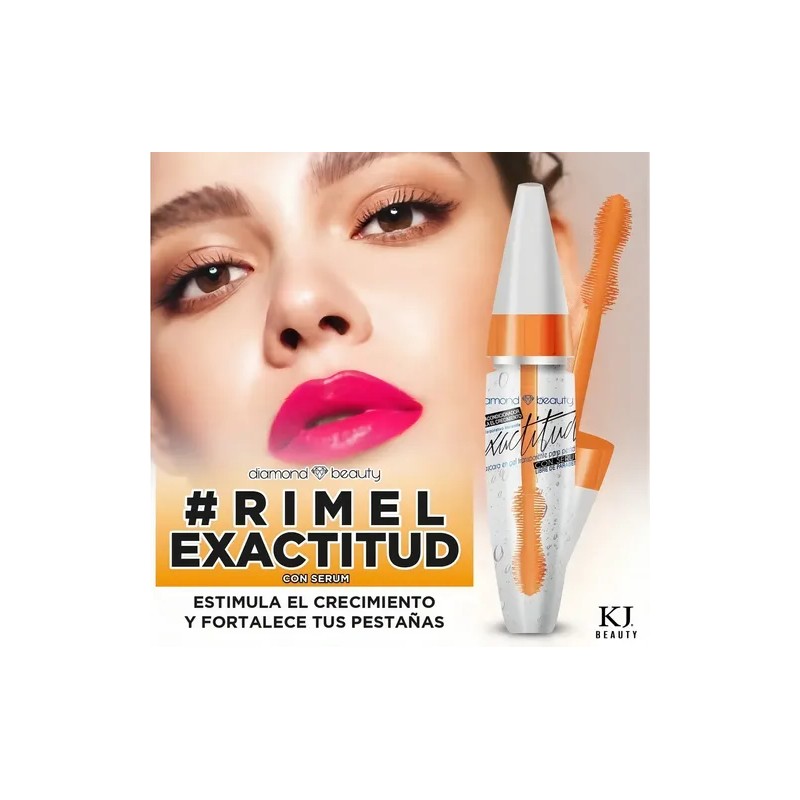 Rímel Transparente Diamond Beauty Serum Pestañas Pack 12 Waterproof
