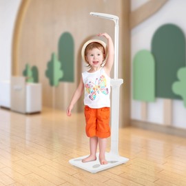 Professional Digital Physicians Scale, Medical Body Weight BMI Fat Height Scale, 440lbs/200kg Capacity 80-195CM Measurement Device, Ultrasonic Smart Body Composition Analyzer for Gym Home