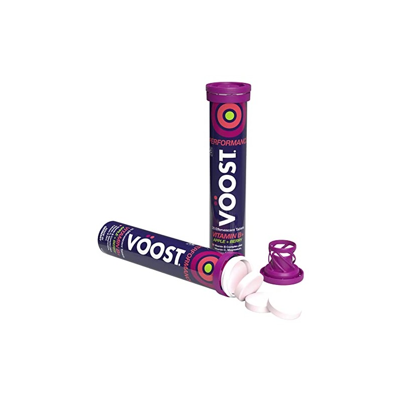 Voost Performance Vitamin B+ Apple + Berry Effervescent Tablets 20