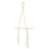 Macrame Paper Towel Holder Wall Mounted Hanger Cotton Rope Synthetic