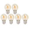 6Pcs Vintage LED Light Bulb Gold Glass Dimmable G45 E27