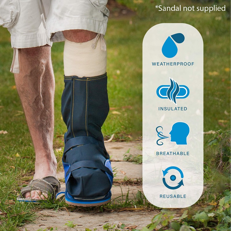 LimbO Outcast Weatherproof Outdoor Cast and Dressing Protector For Foot