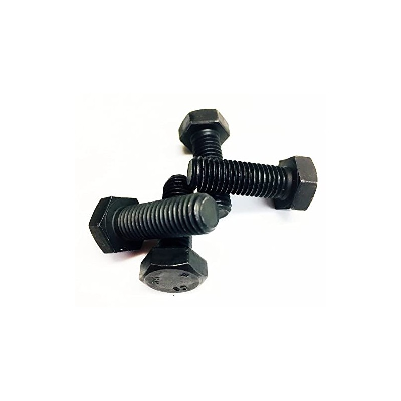 M8 x 50 Black Hex Head Bolt 8.8 Grade High
