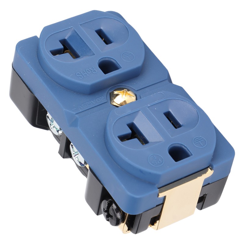 DP‑1G Audiophile Pure Copper Duplex Socket 20A 125V Copper 24k