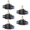 ERGAOBOY 5 Pcs 8mm OD Air Flow Control Valve with