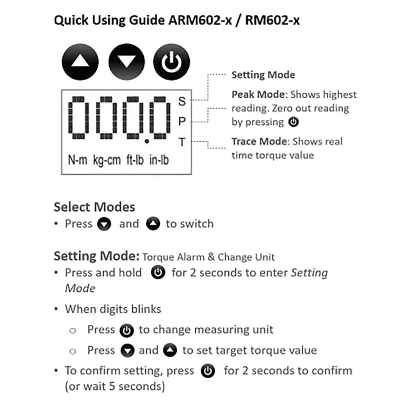 Durofix RM602-4A 1/2” Digital Torque Adapter (34-340 Nm) with Buzzer,