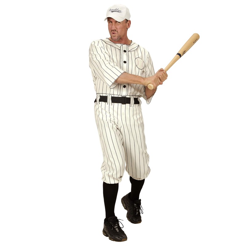 Baseball Player - Adult Fancy Dress Costume - Medium 40/42"