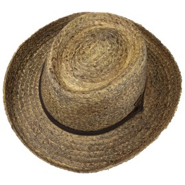 Stetson Vantago Western Straw Hat - Natural Colour Hat - Classic Cowboy Hat with Leather Strap - Natural Design for Men - Spring/Summer, natural