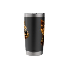 Yorkshire Terrier Dog Art Design Dog Lover Cute Yorkie Stainless Steel Insulated Tumbler