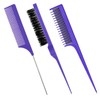 Patelai 3 Pieces Hair Styling Comb Set, Includes Teasing Fluffy