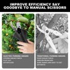 Professional Cordless Electric Pruning Shears with 2PCS Spare Rechargeable 7500mAh