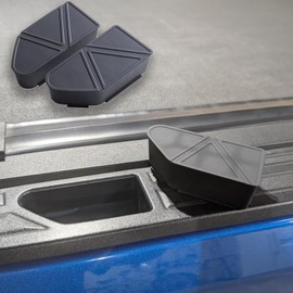 FASTCHE Stake Pocket Cover for 2023-2026 Chevy Colorado/GMC Canyon Truck Rear Holes Caps Bed Rail Holes Plugs Covers,Rear Bed Rail Stake Pocket Plugs Hole Caps Accessories (2PCS,TPE Plastic Material)