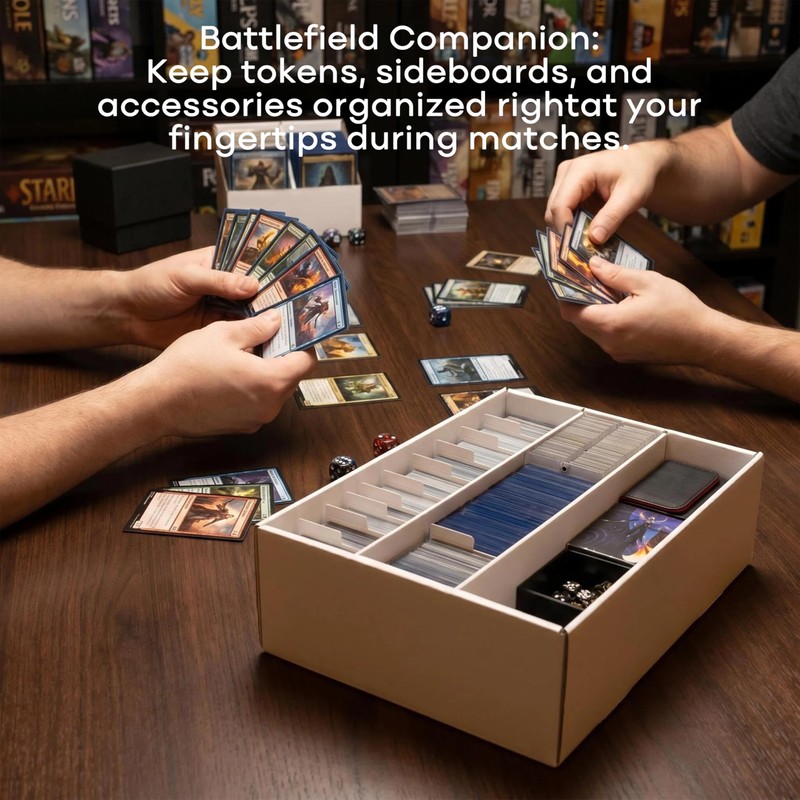 Trading Card Storage Box for MTG TCG Sports Card Collection,