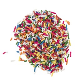 OliveNation Chocolate-Flavored Rainbow Sprinkles, Decorative Dessert and Ice Cream Candy Topping - 1 pound