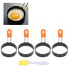 4 Pieces Egg Rings, 3 Inch Steel Egg Molds, Circle