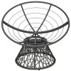 Costway Rattan Papasan Chair Ergonomic Design 360-degree Swivel with Soft