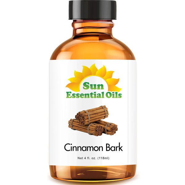Sun Essential Oils 4oz - Cinnamon Bark Essential Oil - 4 Fluid Ounces