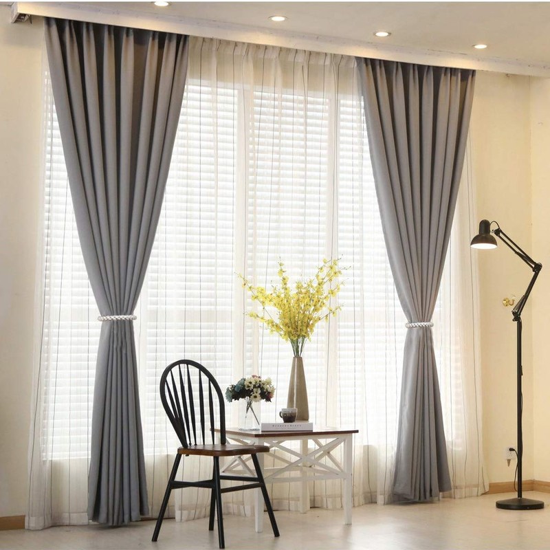 Hiastra Curtain Tiebacks Ropes, 2pcs Decorative Handmade Tie Backs Curtain