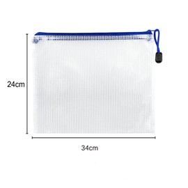 Pack of 12 A4 Document Wallets, Waterproof Document Bag for Files, Papers, Receipts, Cosmetics, Cosmetics, Office Supplies, Homework